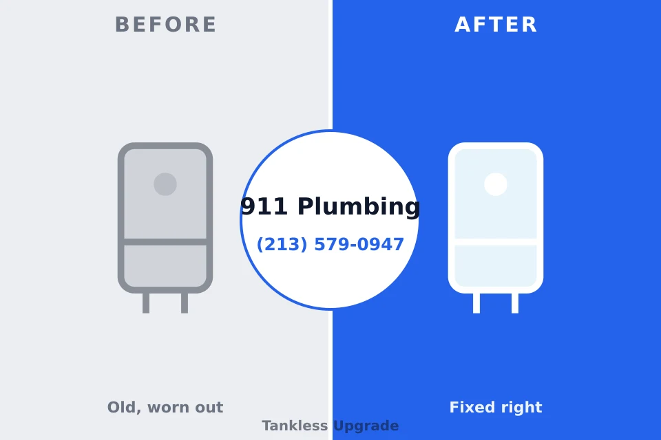 Before and after: plumbing company Imlay City, MI